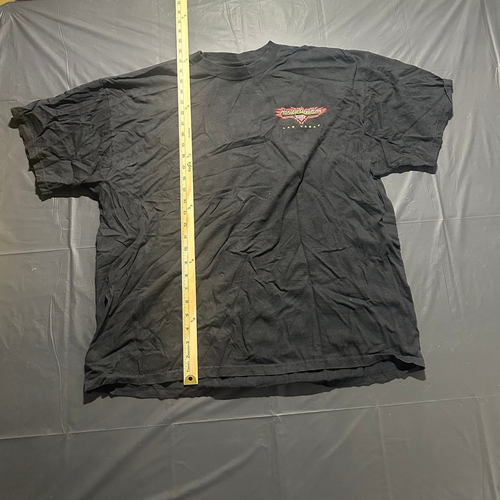 Harley-Davidson Cafe Las Vegas Graphic T-Shirt Black 2XL Knit in USA